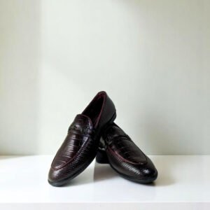Premium Crocodile Pattern Loffer Genuine Leather